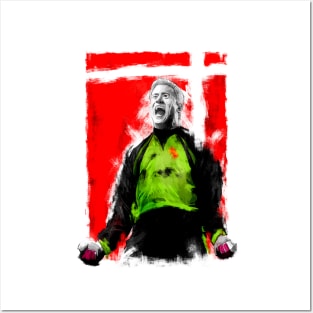 Peter Schmeichel - Manchester United Denmark Football Artwork Posters and Art